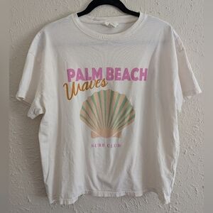 H&M Palm Beach Waves Graphic T-Shirt